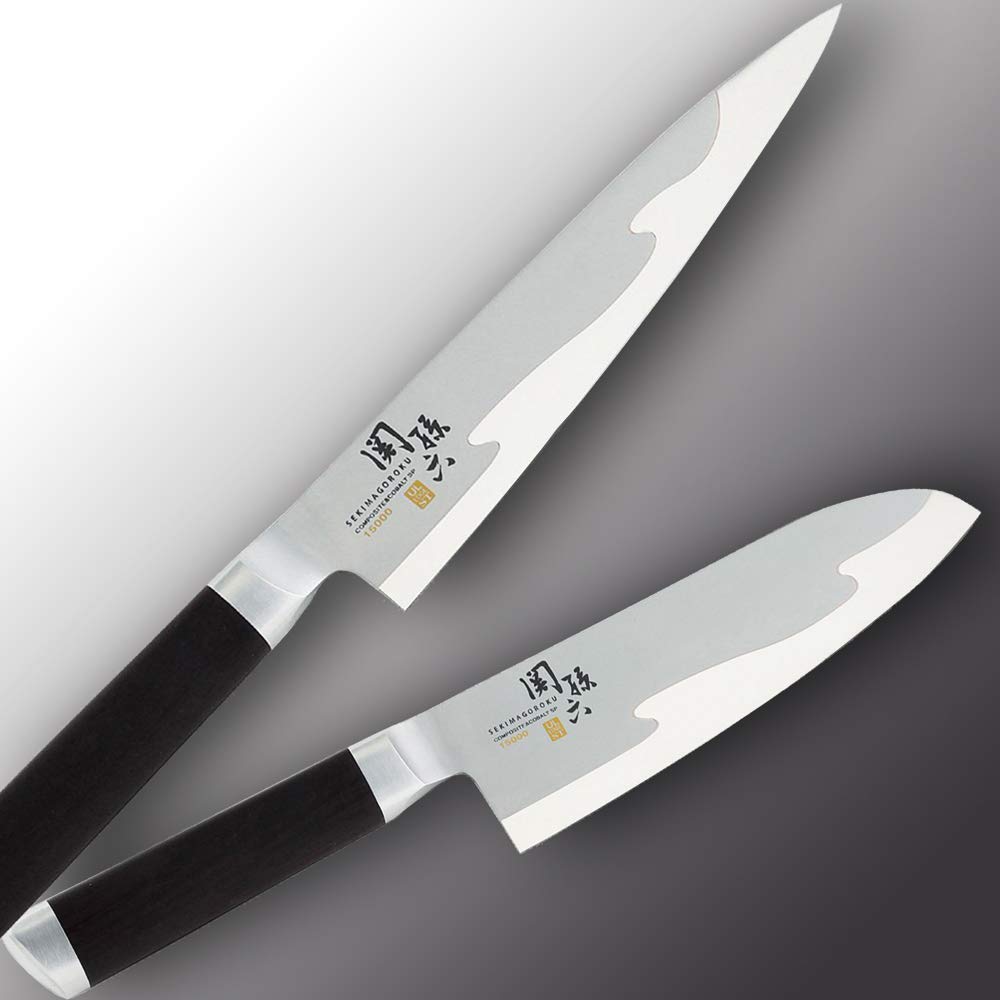 KAI Seki Magoroku 15000ST Brazed-Contrast Santoku Knife 165 mm (AE5300)