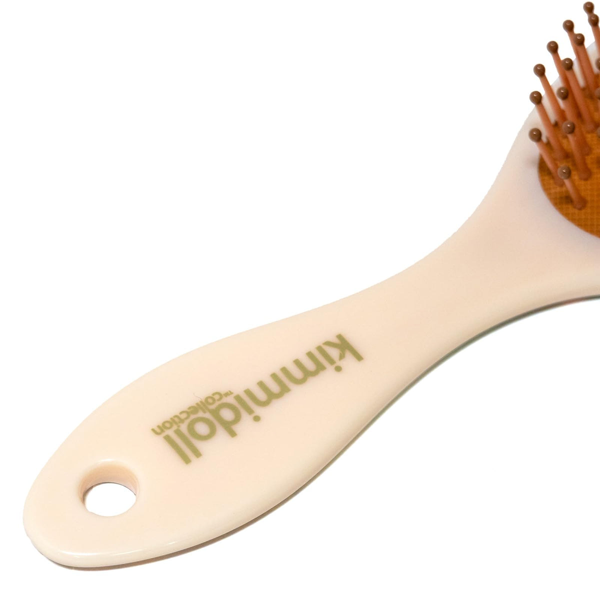 Kimmidoll Detangling Hair Brush for Women, Kokeshi Doll Design, Hard Plastic Body with Soft Bristles, 2 Designs