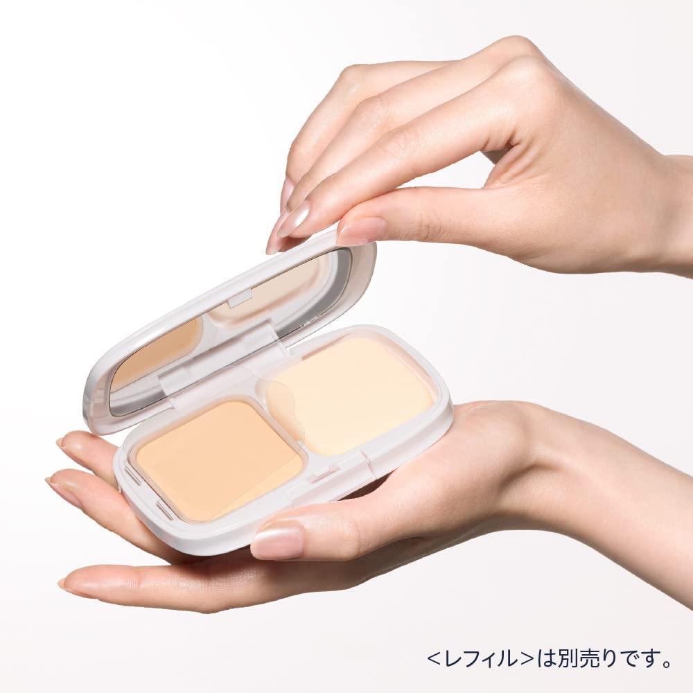 Media Luxe Powder Foundation Case, White Easy-Open Compact Case for Media Luxe Powder Foundation Refills