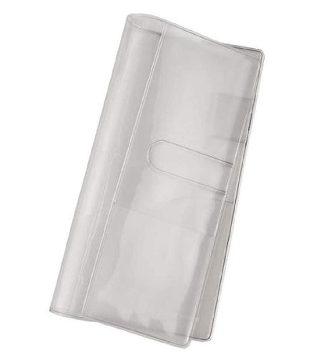 Hobonichi Clear Cover for Weeks Size Planner, PVC Cover with Pockets, 19.5 x 10.2 cm, Planner Accessory