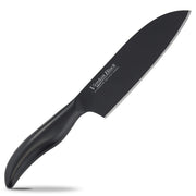Shimomura Verdun Black All-Stainless Santoku Knife