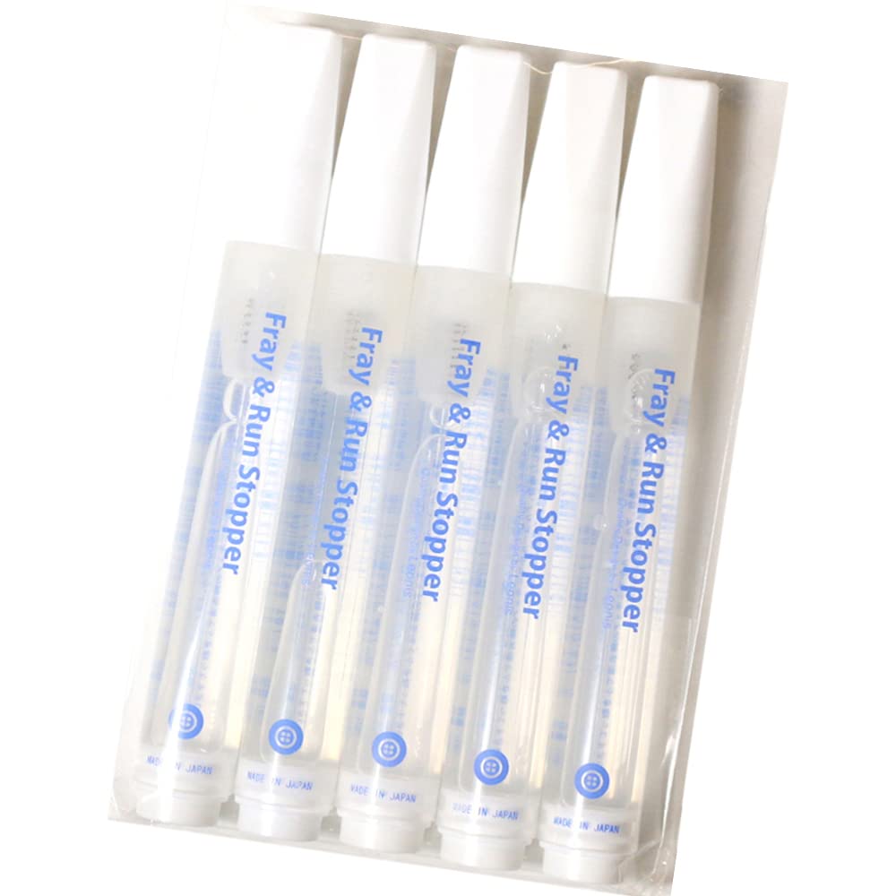 Leonis Fray & Run Stopper Felt Pen, Stops Stocking Runs, Fabric Fraying and Loose Buttons, 12 mL, 1, 3 or 5 Pens