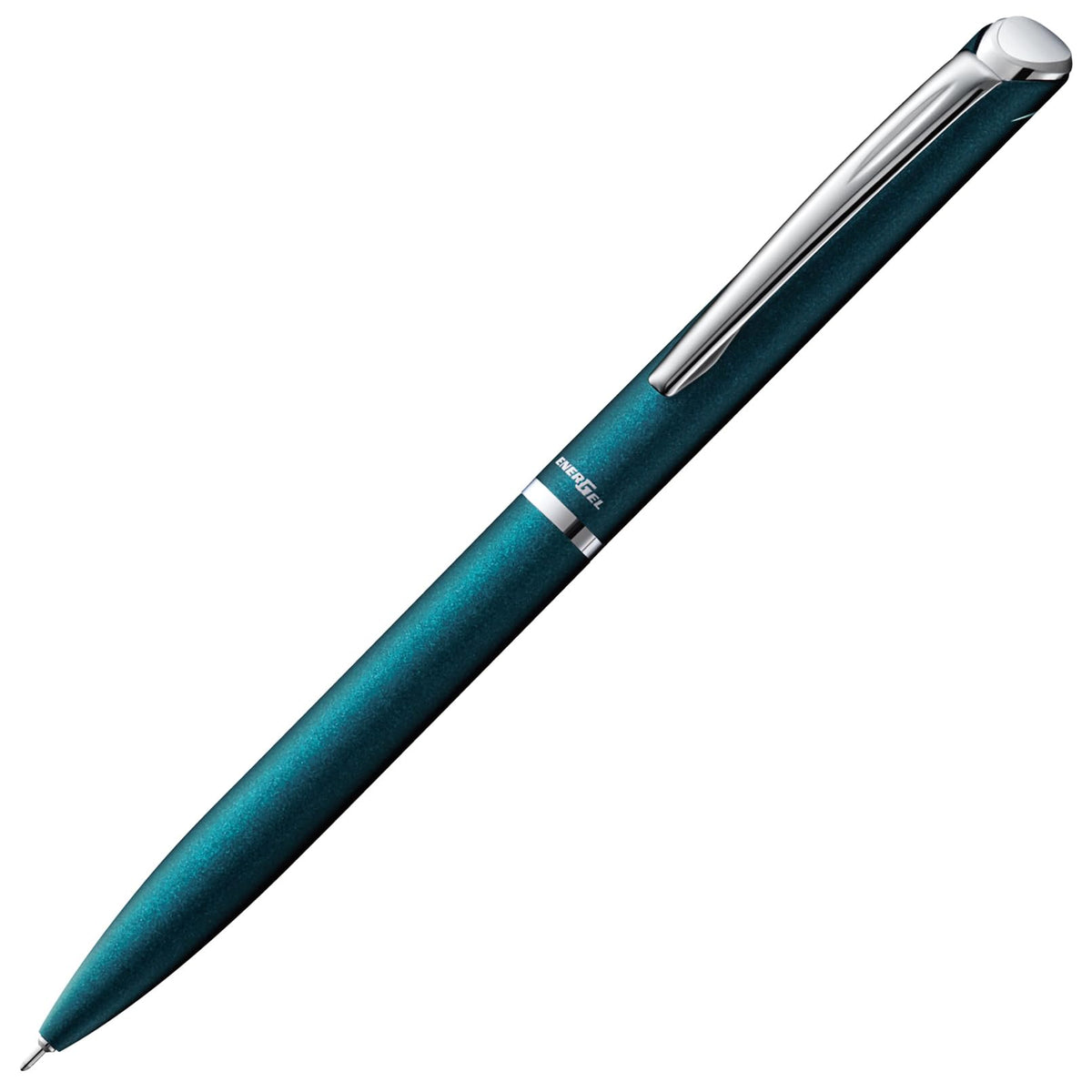 Pentel EnerGel Philography Gel Ink Ballpoint Pen 0.5 mm, Rotary Slim Brass Barrel Pen with Fast-Drying Black Ink, 20 x 15 x 150 mm and 25 g, Black, Silver, White, Brown, Blue, Red and Pastel Colours