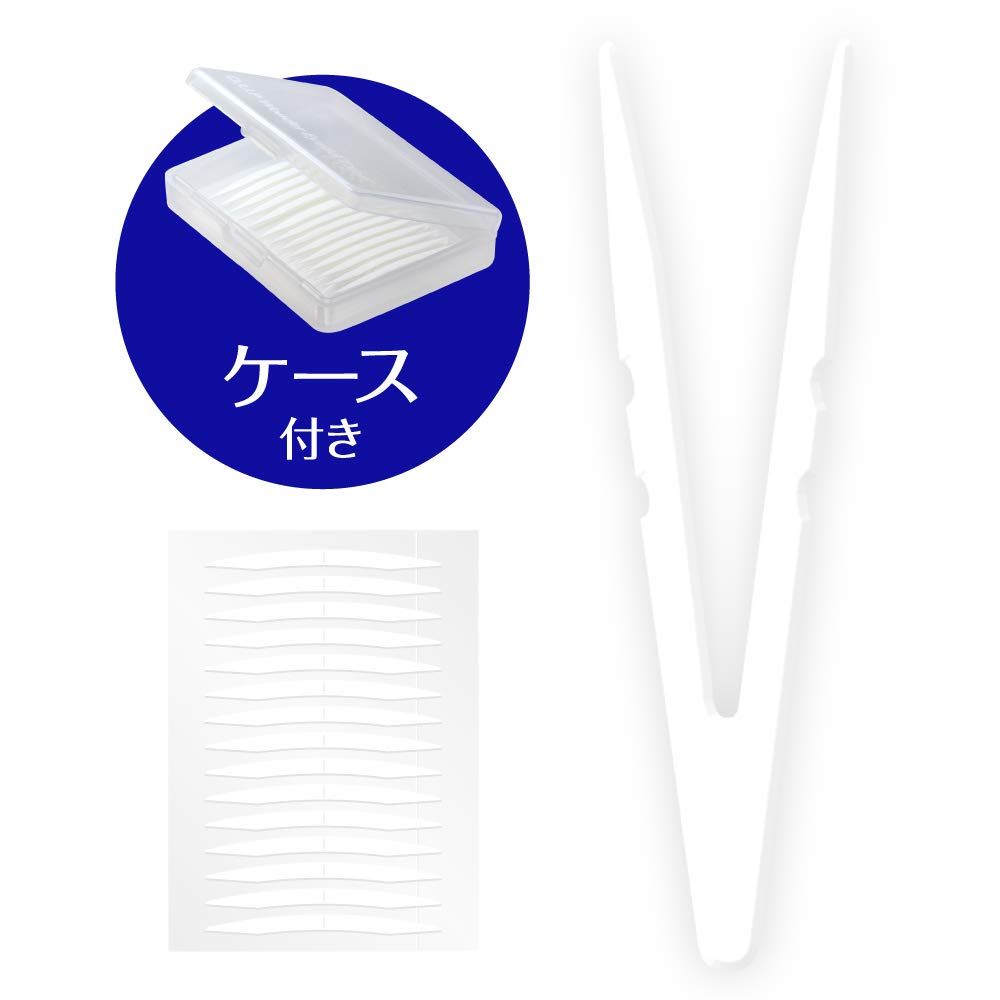 D-UP Wonder Eyelid Tape Extra, 120 Ultra-Thin Clear Double-Sided Double Eyelid Tapes with Case and V-Shaped Stick