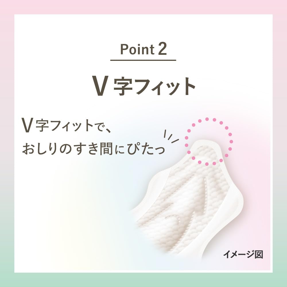 Kao Laurier Happy Skin Mochifuwa Fit Daytime Sanitary Napkins With Wings, 3-Pack Sets, 22.5 / 25 / 30 cm