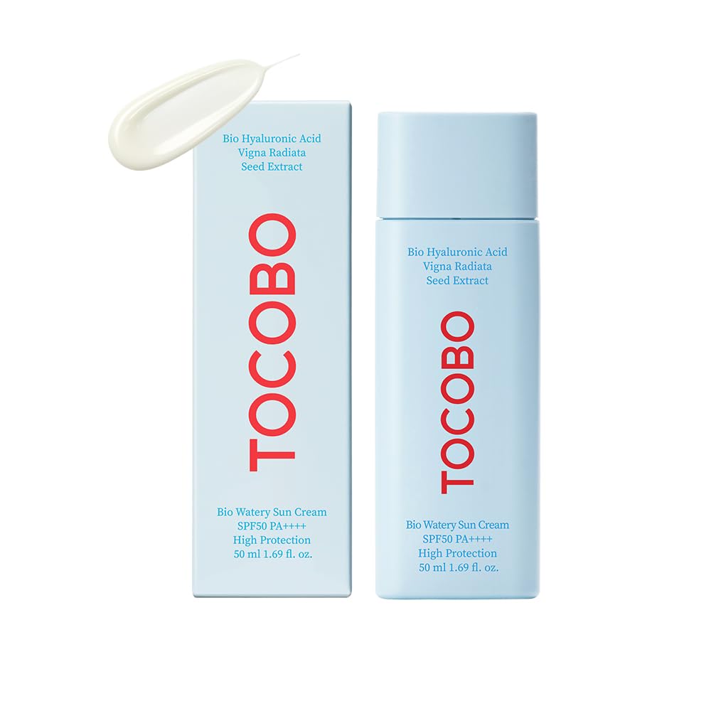 TOCOBO Bio Watery Sun Cream, SPF50+ PA++++ Watery Daily Sunscreen with Hyaluronic Acid, 50 mL