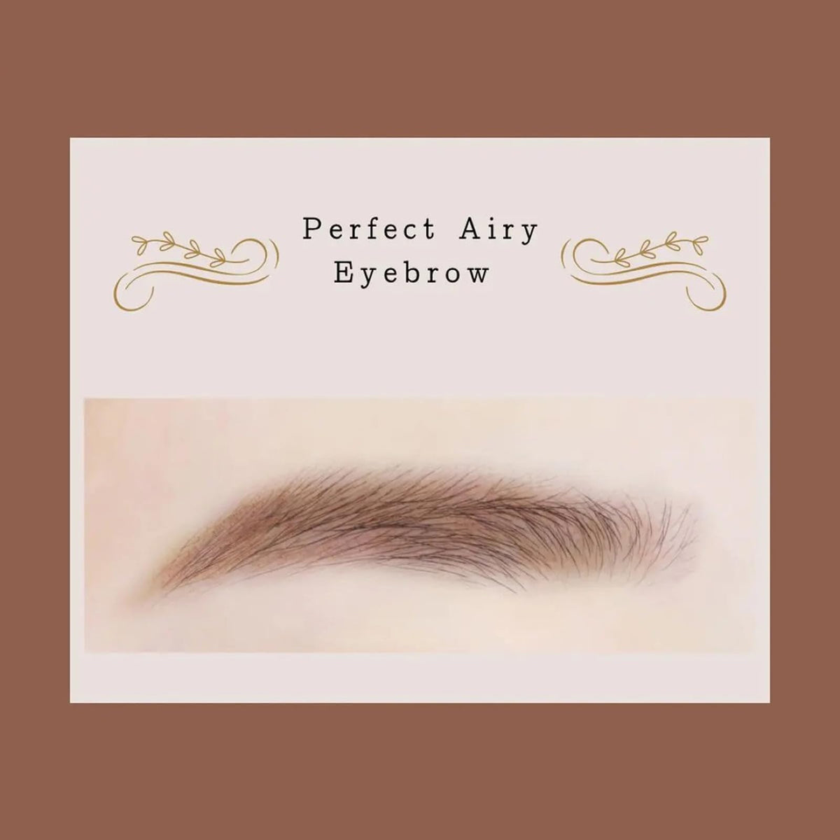 Canmake Perfect Airy Eyebrow, Waterproof Retractable Brow Pencil with Spiral Brush for Soft, Fluffy Brows