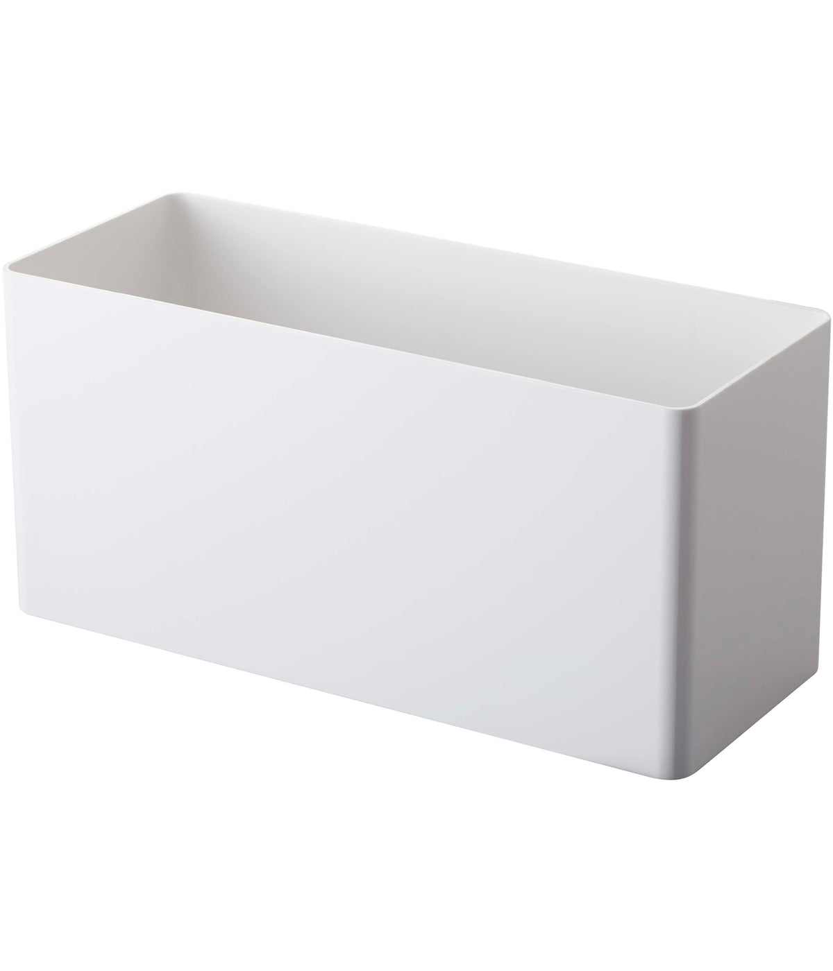 Yamazaki Tower Magnet Storage Basket with 4 Removable Hooks, ABS Resin Basket for Steel Surfaces, 29.5 x 12 x 14 cm and 640 g, Holds 3 kg, White or Black