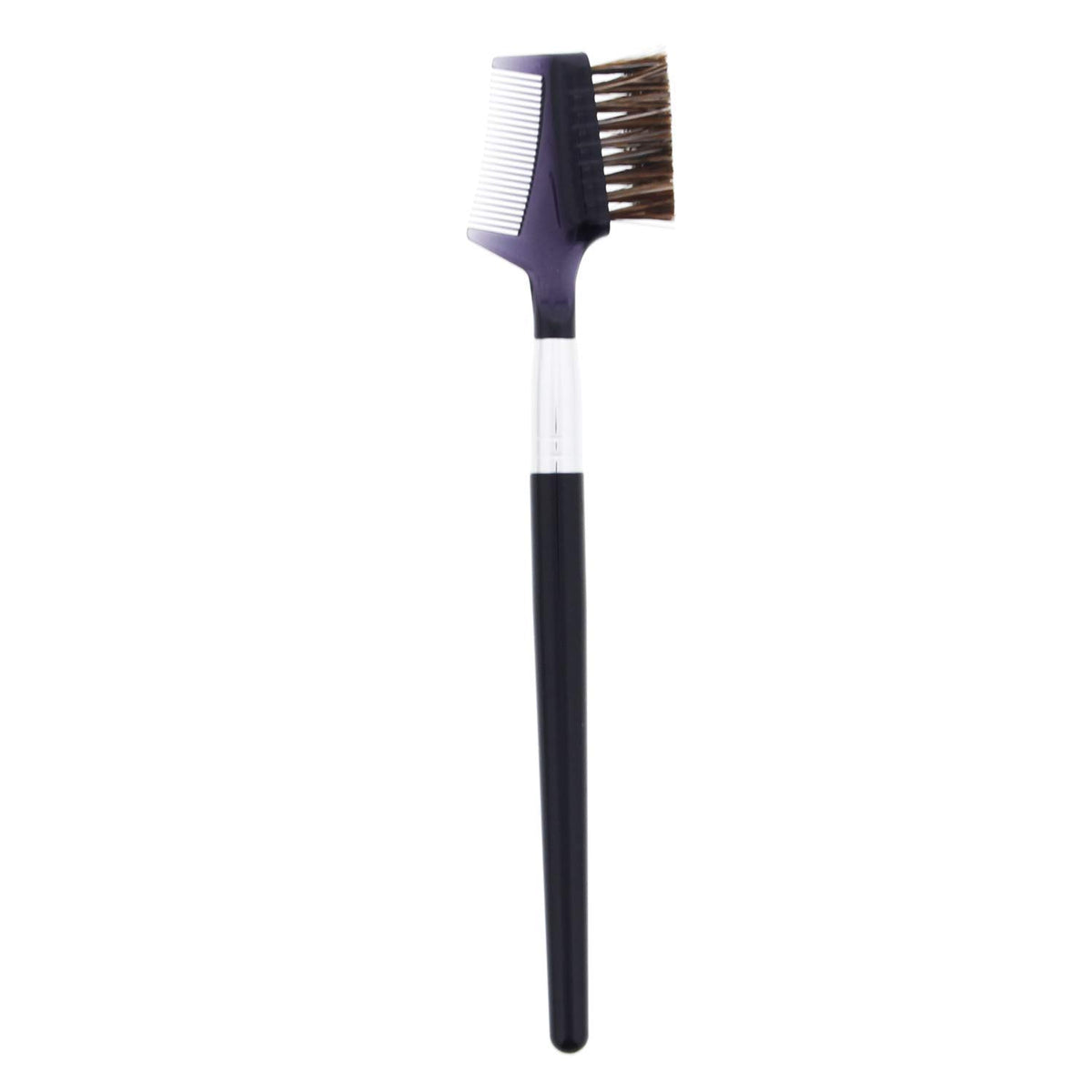 Shishida Seishindo MK-574 Horsehair Brush and Comb, Double-Sided Makeup Brush for Detangling, Made in Japan