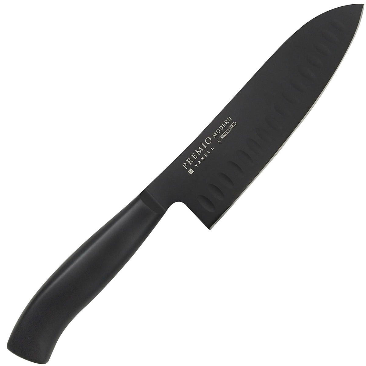 Yaxell Premio Modern Santoku — Silicone-Coated Blade