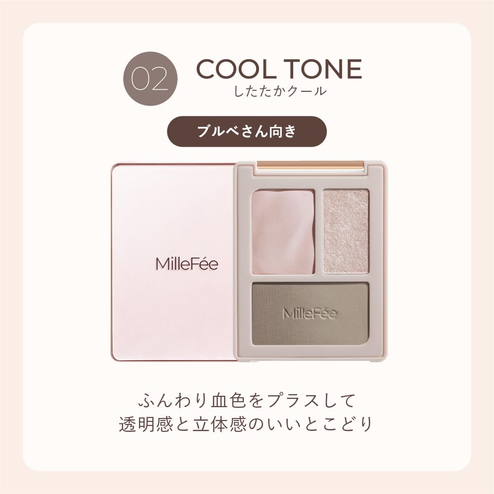 Perfect Contour Palette, Matte Highlight, Glow Highlight and Shading Face Palette with Mirror, 4 Shades