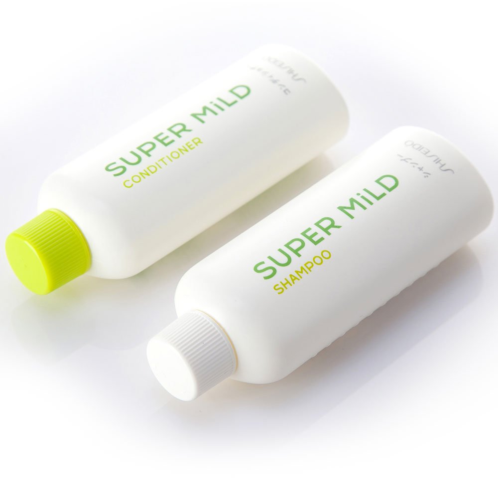 Shiseido Super Mild Shampoo and Conditioner Travel Set, Mini 50mL + 50mL in Carry Case