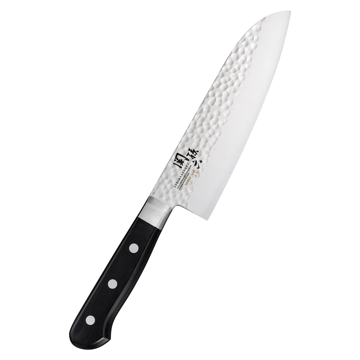 KAI Seki Magoroku Imayou Hammered Santoku Knife 165 mm