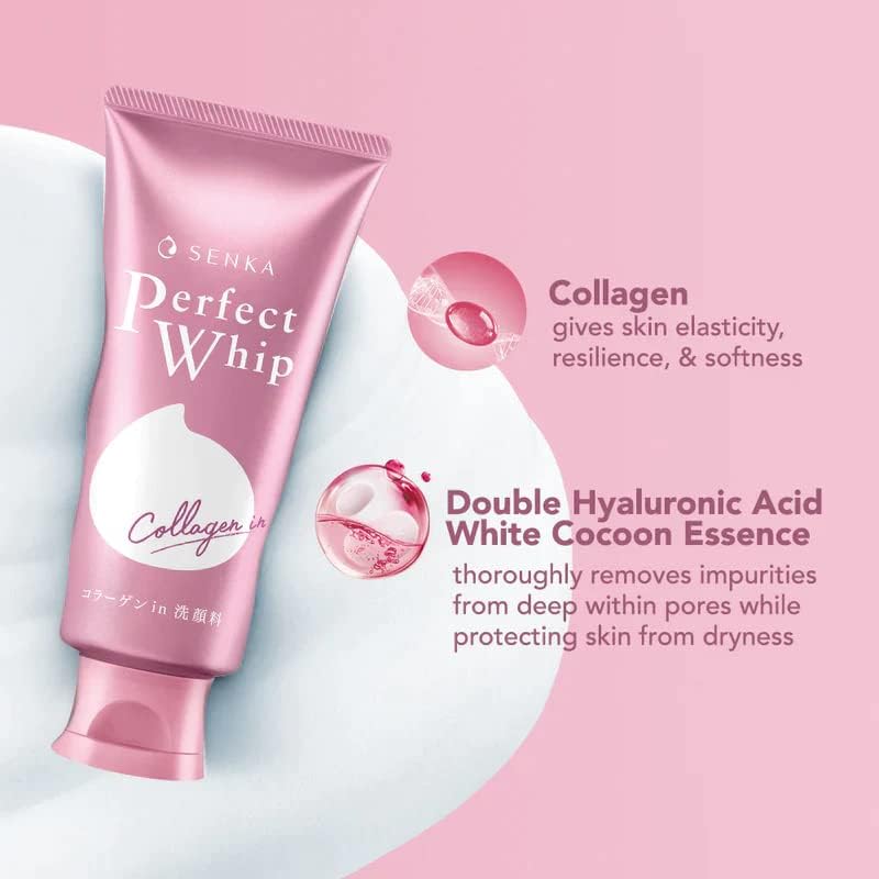 Senka Perfect Whip Collagen In Facial Cleansing Foam, Set of 2 (120g x2)