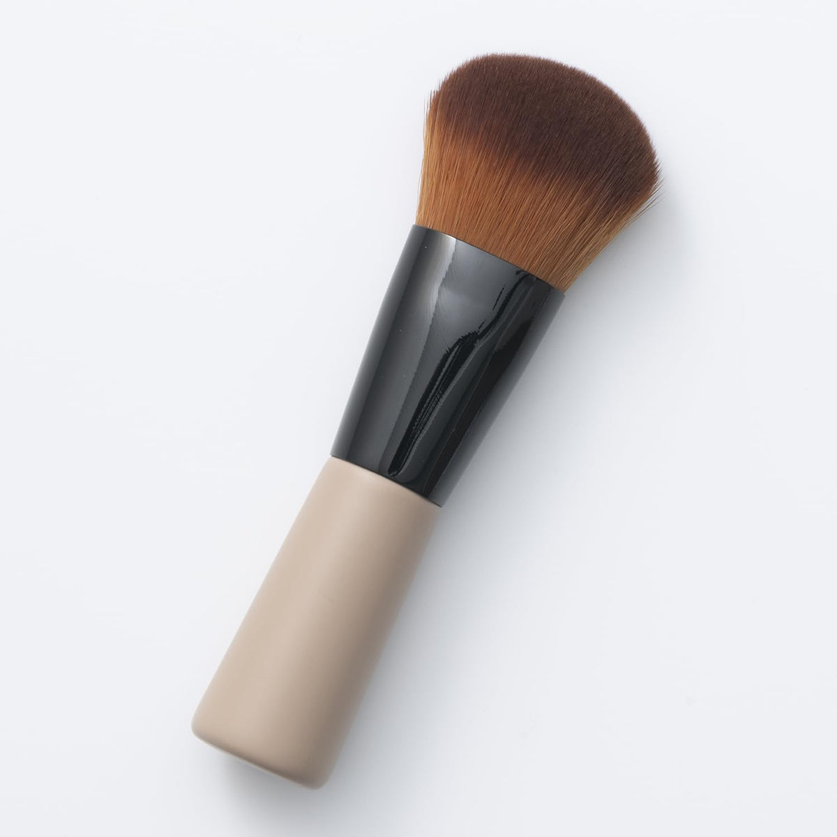 KAI Mini Maru Foundation Brush KQ2207, Compact Slanted-Top Makeup Brush for Even Base Makeup, Nylon Bristles