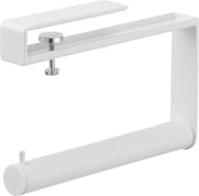 Yamazaki Tower Hanging Umbrella Stand for Shoe Cabinets, Steel Bar Clamps to a Shelf Board and Holds About 5 Long Umbrellas, 3 x 20.4 x 14.8 cm, 450 g, White or Black