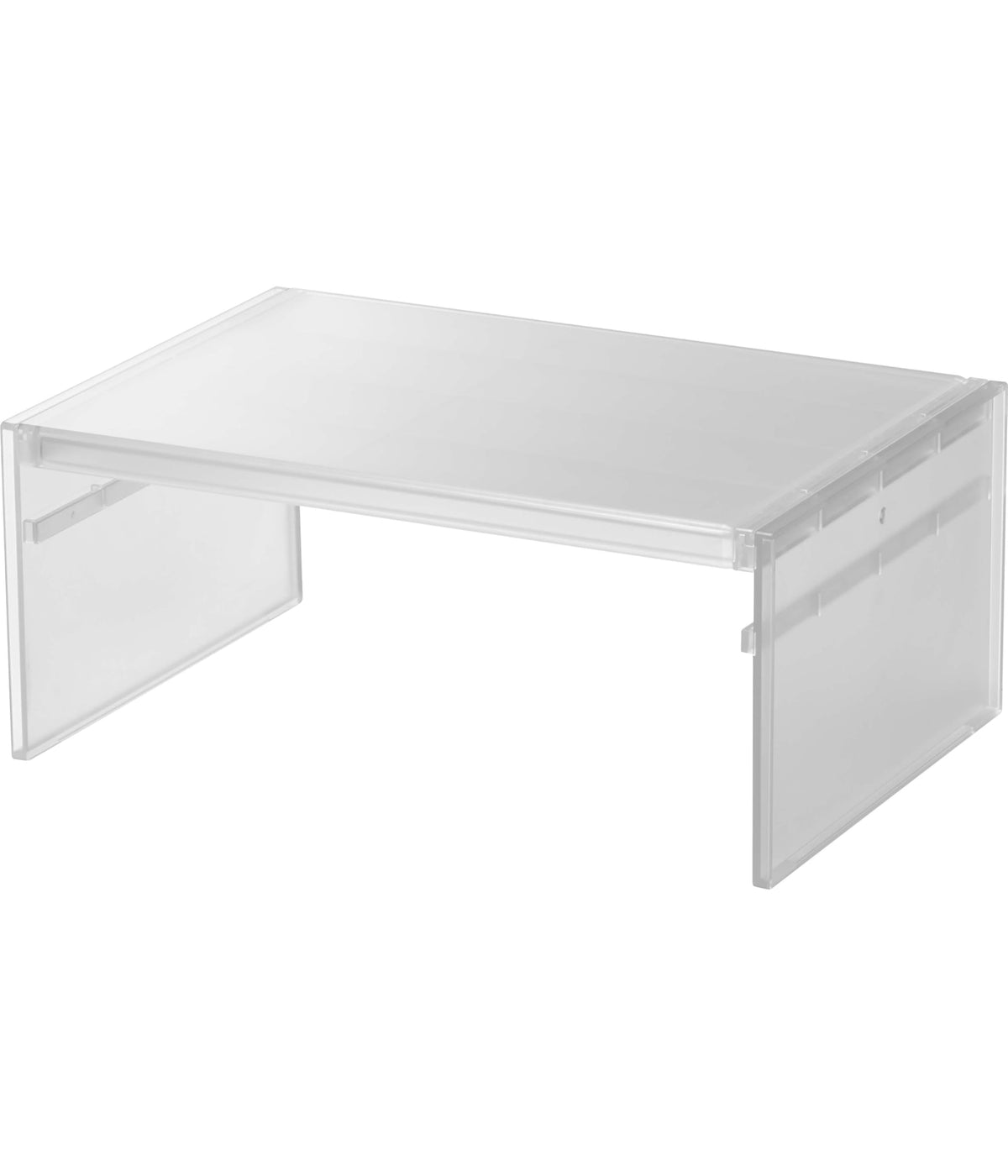 Yamazaki Tower Extendable Fridge Shelf Rack, Adjustable Width 30 to 45.5 cm and Height Rack for Fridge Shelves, 20 x 12.6 cm, White