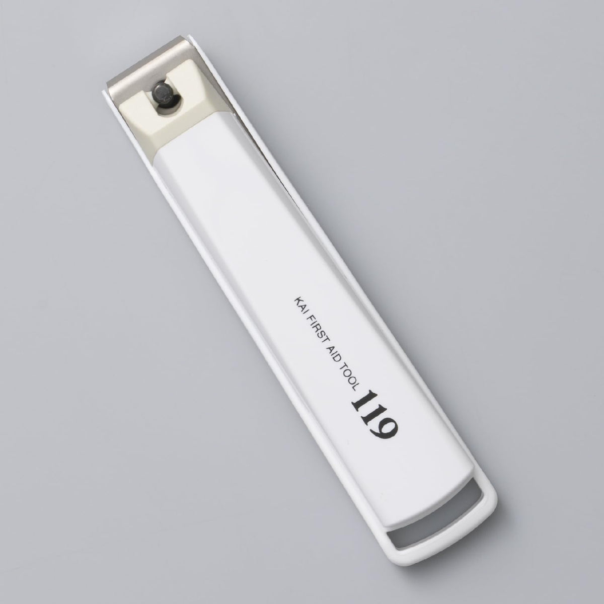 KAI New Standard Nail Clipper with Stopper Case, Stainless Steel Blade and Etched Nail File, Sizes S and M Curved Blade or L Straight Blade, Made in Japan