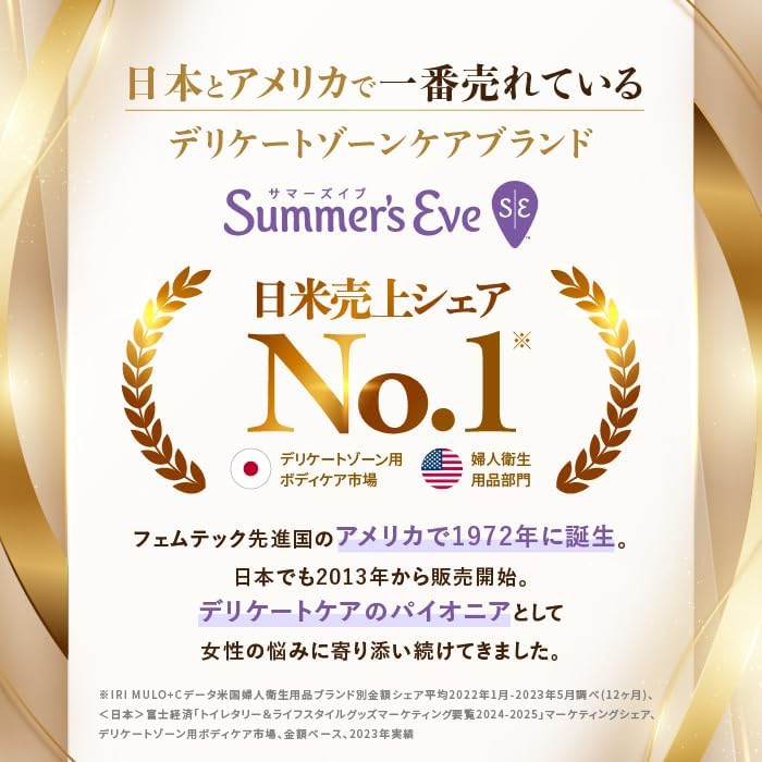 Summer's Eve brand No.1 Japan and US sales share