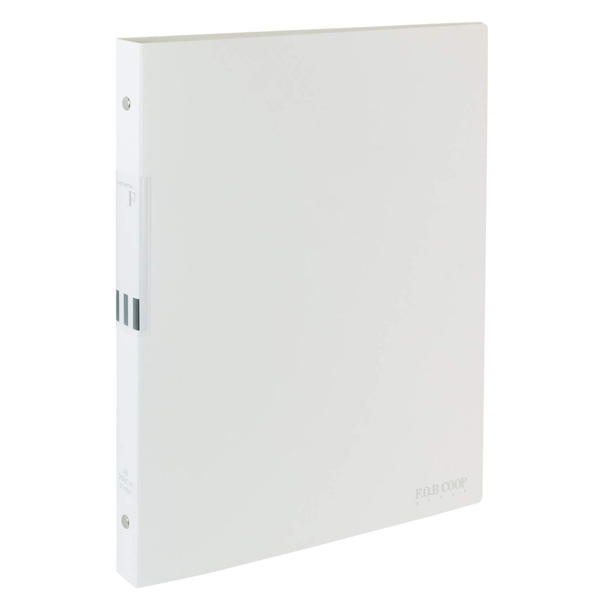 Kyokuto F.O.B COOP Loose-Leaf Binder, Metal Rings Holding About 140 Leaves, Pockets in Both Covers, A5 20-Hole, B5 26-Hole or A4 30-Hole, Clear, White, Grey or Black