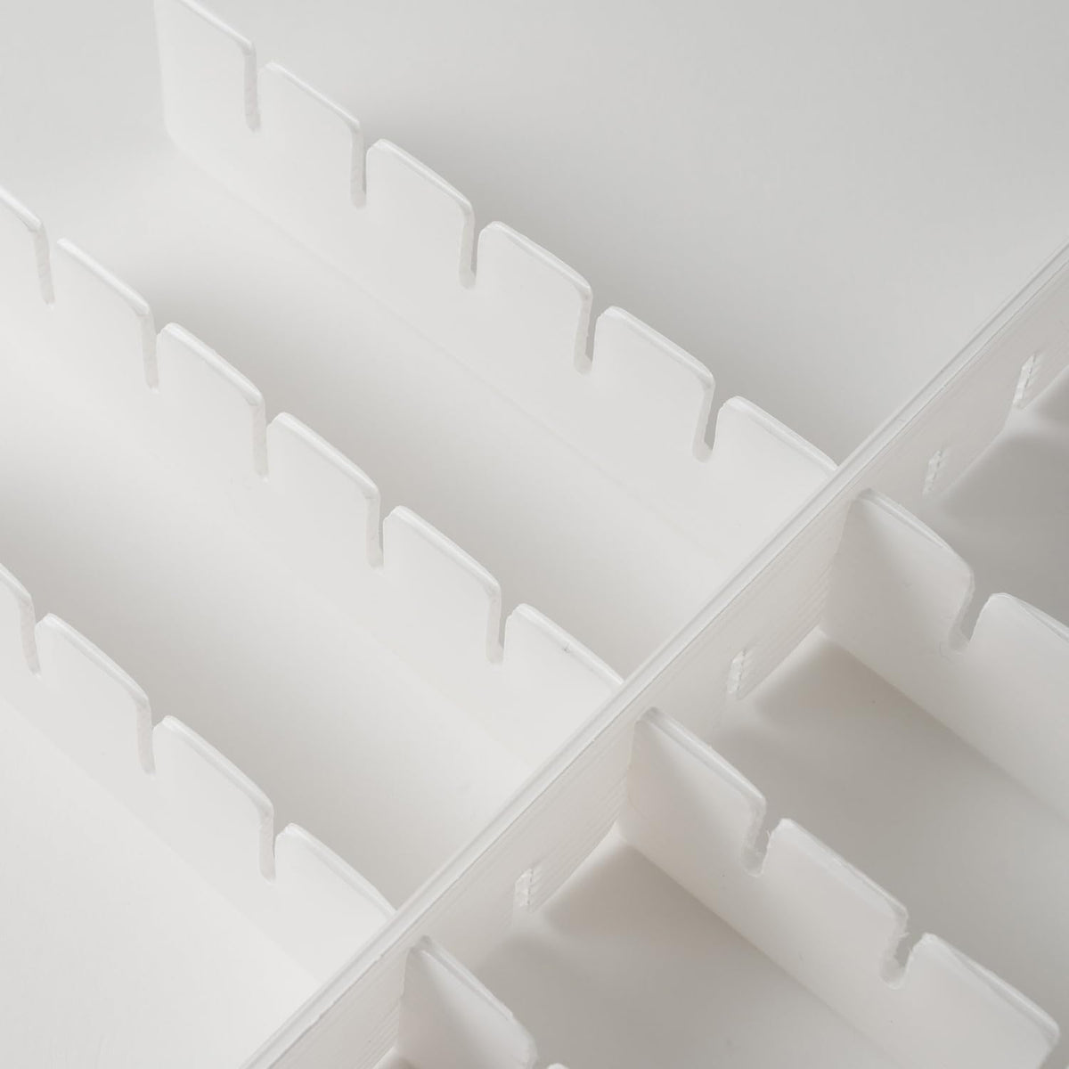 Asahi Koyo Cuttable Drawer Divider Boards, 43 cm Long Polypropylene Partitions in S 4.5 cm, M 7 cm or L 10 cm Height, 5 or 10 Pieces, White