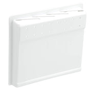 GAONA Under-Sink Door Knife Holder, Polypropylene Rack for Four Knives Fixed Inside a Cabinet Door, 24.1 x 3.95 x 21.35 cm and 140 g, White
