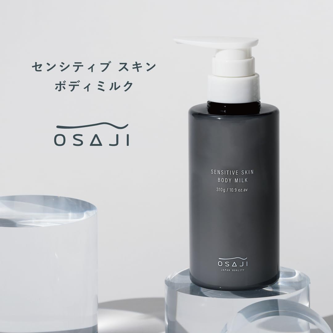 OSAJI Sensitive Skin Body Milk 310 g, Fragrance-Free Weakly Acidic Body Lotion with a Fresh, Smooth Texture for Dry and Sensitive Skin