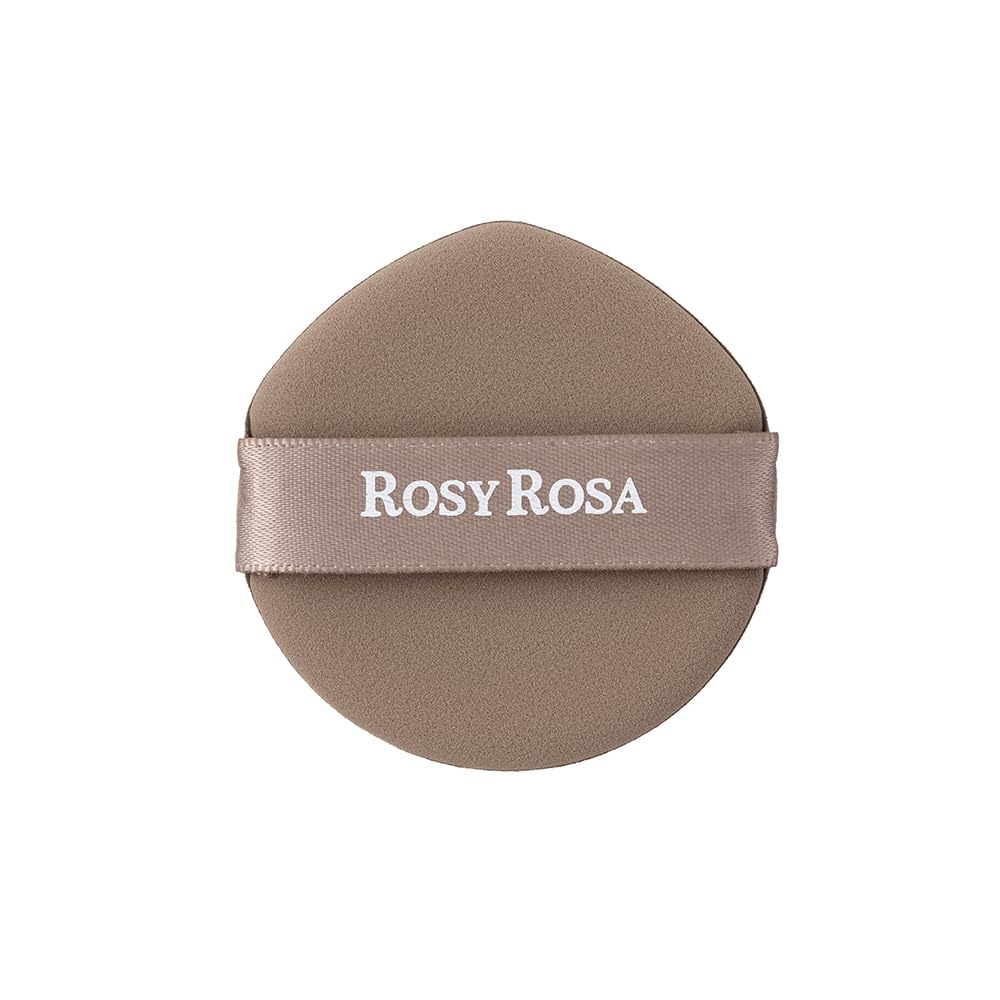 Rosy Rosa Multi Foundation Puff 2P Slim, Brown, Drop-Shaped Latex-Free Puffs for Cushion, Liquid, Cream and Powder Foundation