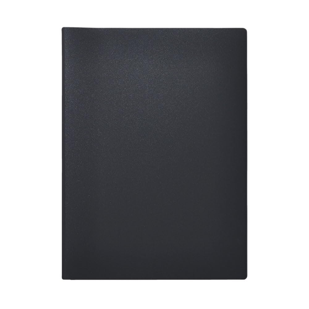 King Jim Receipt and Invoice Scan Holder 790, A4 Two-Fold PP File with Anti-Glare Scan Sheet and Pockets for A4 Papers, Business Cards and Receipts, 312 x 230 mm, Black, Beige or White