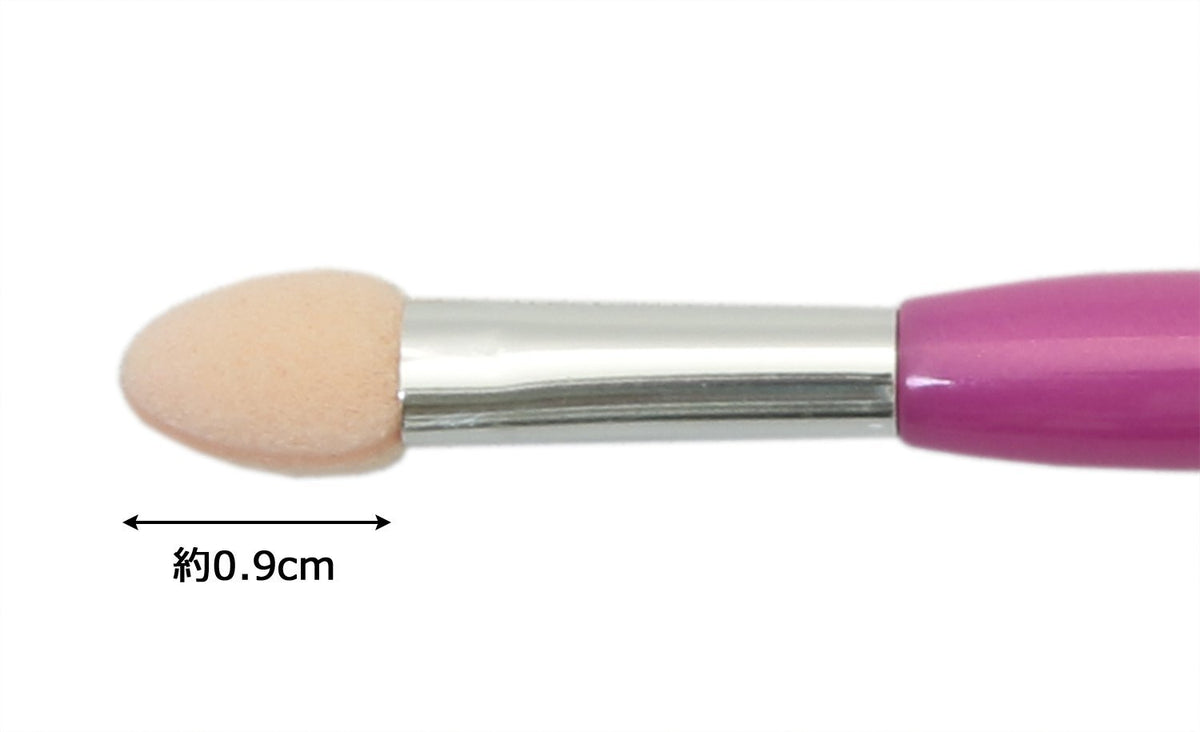 Shishida Seishindo MP-321 Eye Color Tip, Double-Ended Eyeshadow Applicator with Two Sponge Tips and Cap, Pink, Made in Japan