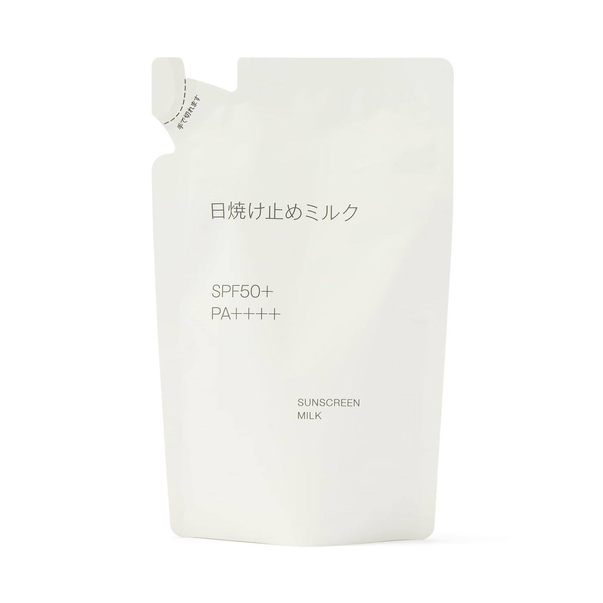 MUJI Sunscreen Milk SPF50+ PA++++, Water-Resistant Face and Body Sunscreen Lotion, Pump 150 g, Portable 30 g or Refill 120 g