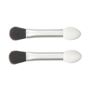 MUJI Eyeshadow Chips for Compact Cases with Brush, Set of 2 Double-Ended Sponge Tip and Brush Applicators, Model OGB54A1A