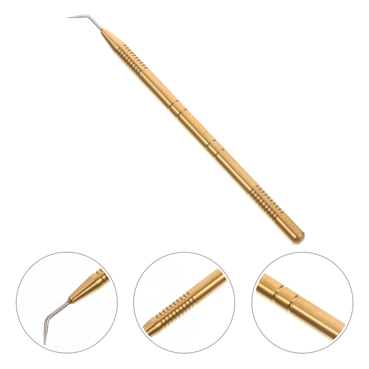 Frcolor Eyelash Lift Stick B3, Stainless Steel Lash Lifting and Separating Tool for Eyelash Perm and Extensions, Gold, 13.8 cm