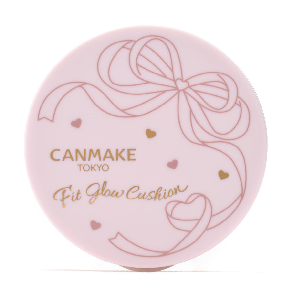 Canmake Fit Glow Cushion SPF50+ PA+++, Dewy Thin-Film Cushion Foundation with 11 Beauty Moisturising Ingredients and Teardrop Puff, 10 g