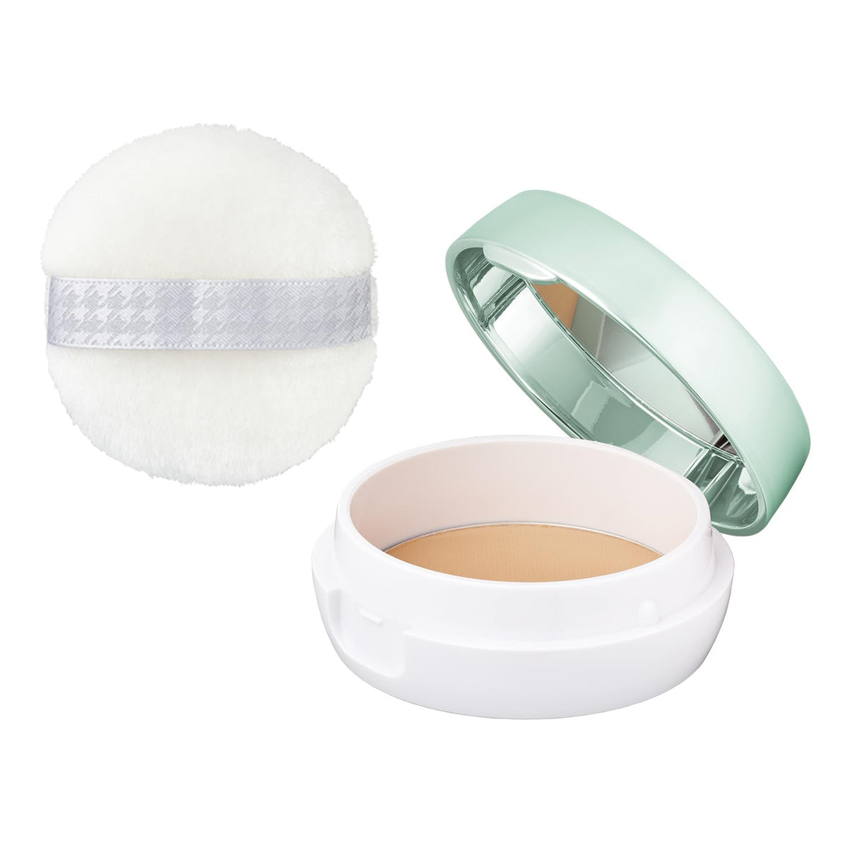 Clear Last Medicated Face Powder Ochre N 12 g, Quasi-Drug Cover Powder for Acne Prevention with Stearyl Glycyrrhetinate, SPF40 PA+++, with Fluffy Puff