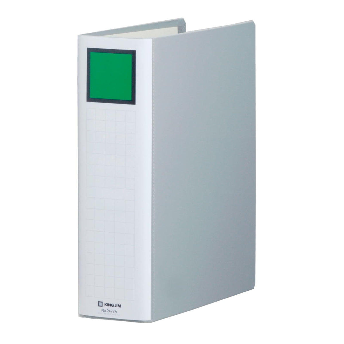 King Jim King File Super Dotch Easy A4 Portrait Two-Hole File, Olefin-Covered Lever Binder Opening Left or Right, 80 mm Hole Spacing, 200 to 1,000 Sheets, 307 x 243 mm, Blue or Grey