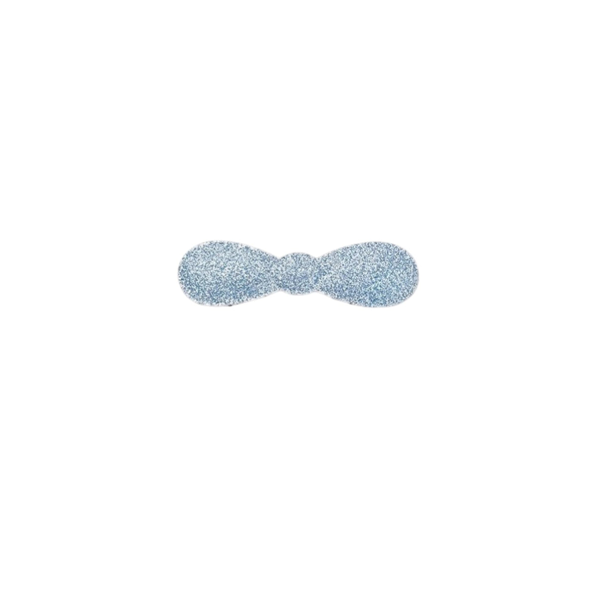 Glitter Plain-Color No-Crease Hair Clip for Bangs, Made in Japan, Ribbons, Cross, Hearts, Five-Point Shapes and Rectangles