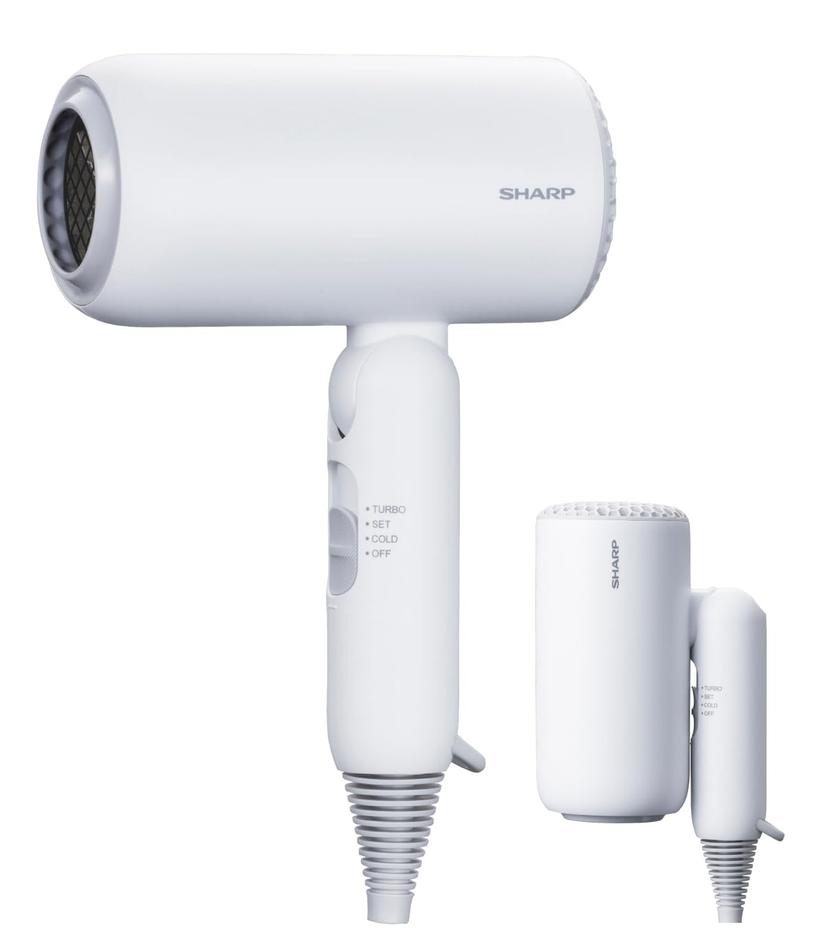 Sharp Dimple Flow Hair Dryer IB-P300, Compact Foldable 1200 W Quick-Dry Dryer with Negative Ions, Purple, White or Black