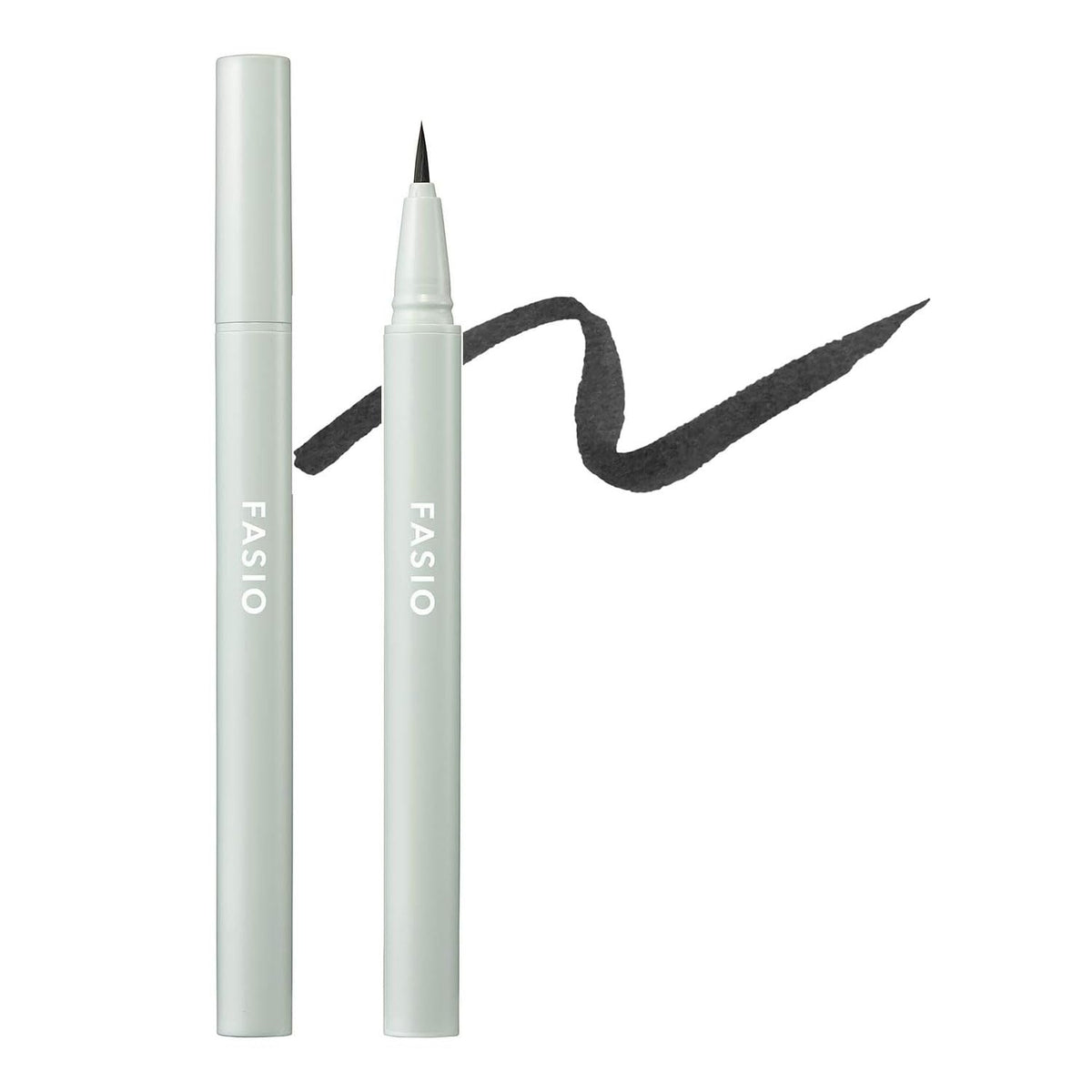 FASIO Waterproof Liquid Eyeliner, Smudge-Proof Fine-Tip Eye Liner Pen, Fragrance-Free, 0.4 mL