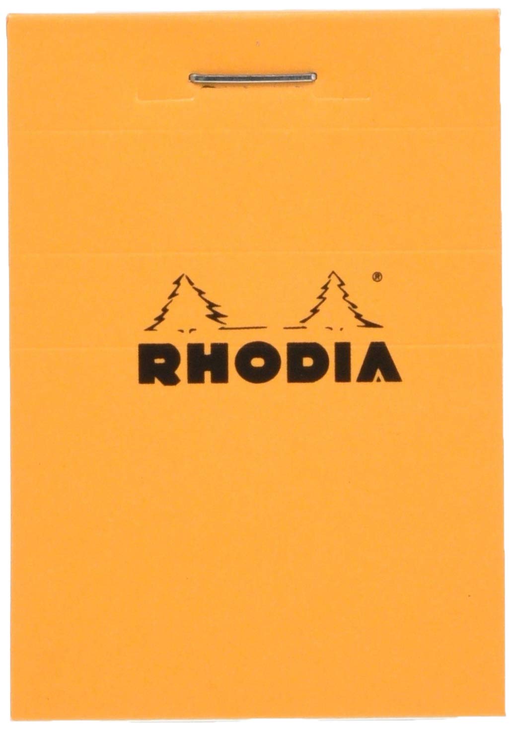 Rhodia Block Notepads, 80 Sheets with Water-Repellent Cover and Micro-Cut Perforation, Sizes No.10 to No.19 and A3+, Grid, Lined or Meeting Rule, Orange, Black or White, 1 to 5 Pads
