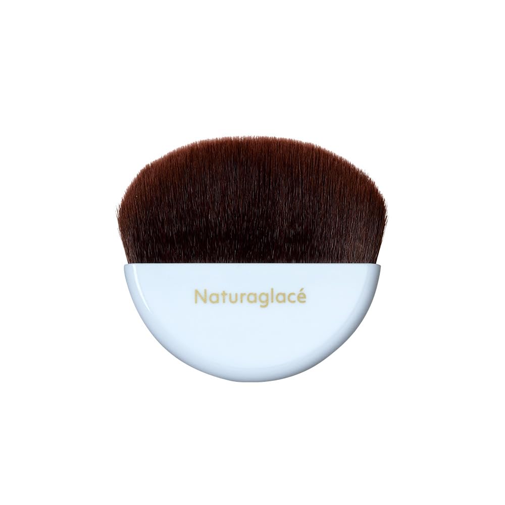Naturaglace Pressed Powder and Highlight Powder Brush, Soft Compact Powder Brush for Natural Pore and Colour-Unevenness Cover