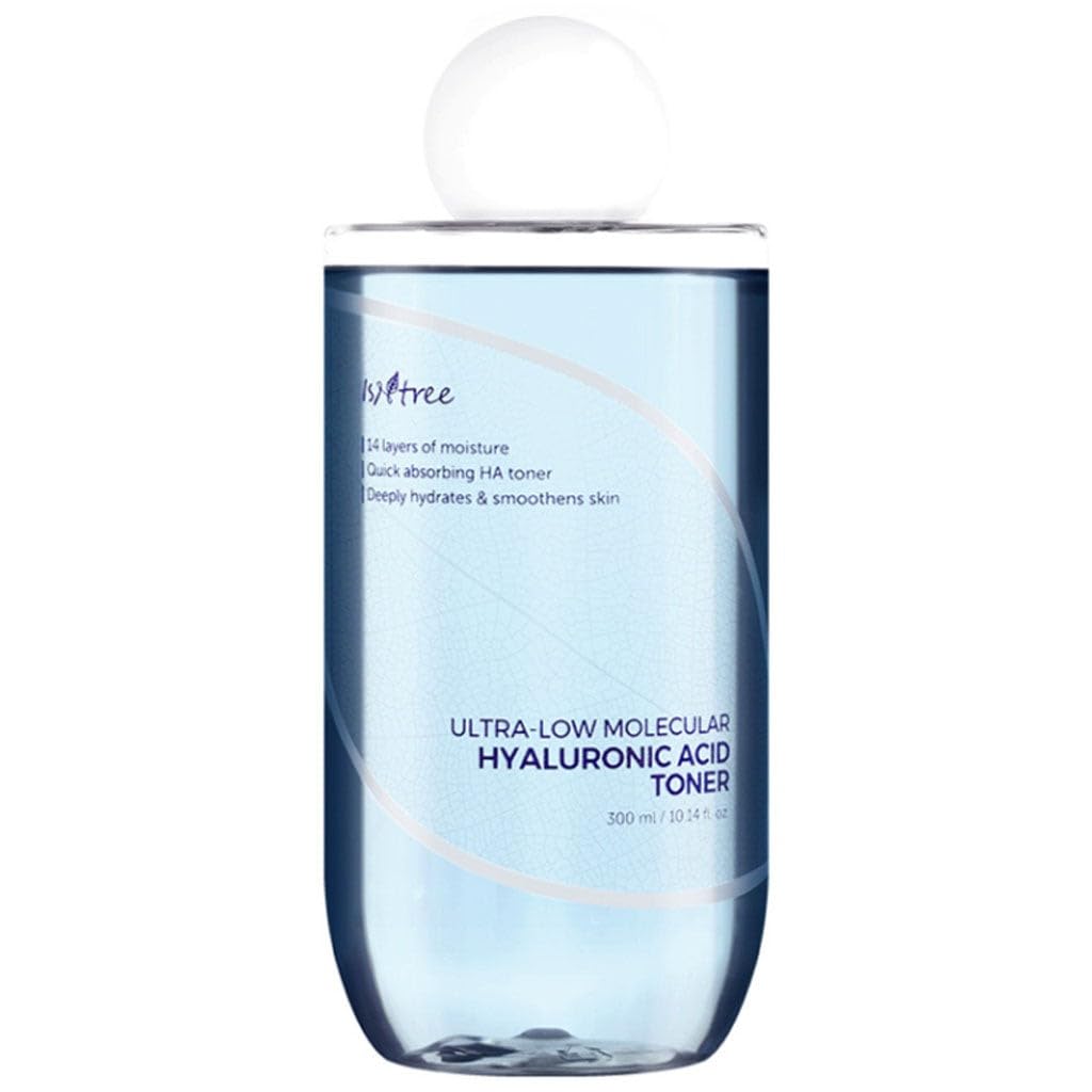 ISNTREE Ultra-Low Molecular Hyaluronic Acid Toner, 14 Types of Hyaluronic Acid Hydrating Toner with Deep Sea Water, 300 mL