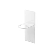 Yamazaki Tower Magnetic Foam Dispenser Holder, Magnetic Holder That Floats a Foam Pump Dispenser on a Steel Bathroom Wall and Lets You Press the Pump on the Wall, Adapter Ring Included, Holds 1 kg, 7 x 8.5 x 17 cm and 290 g, White or Black