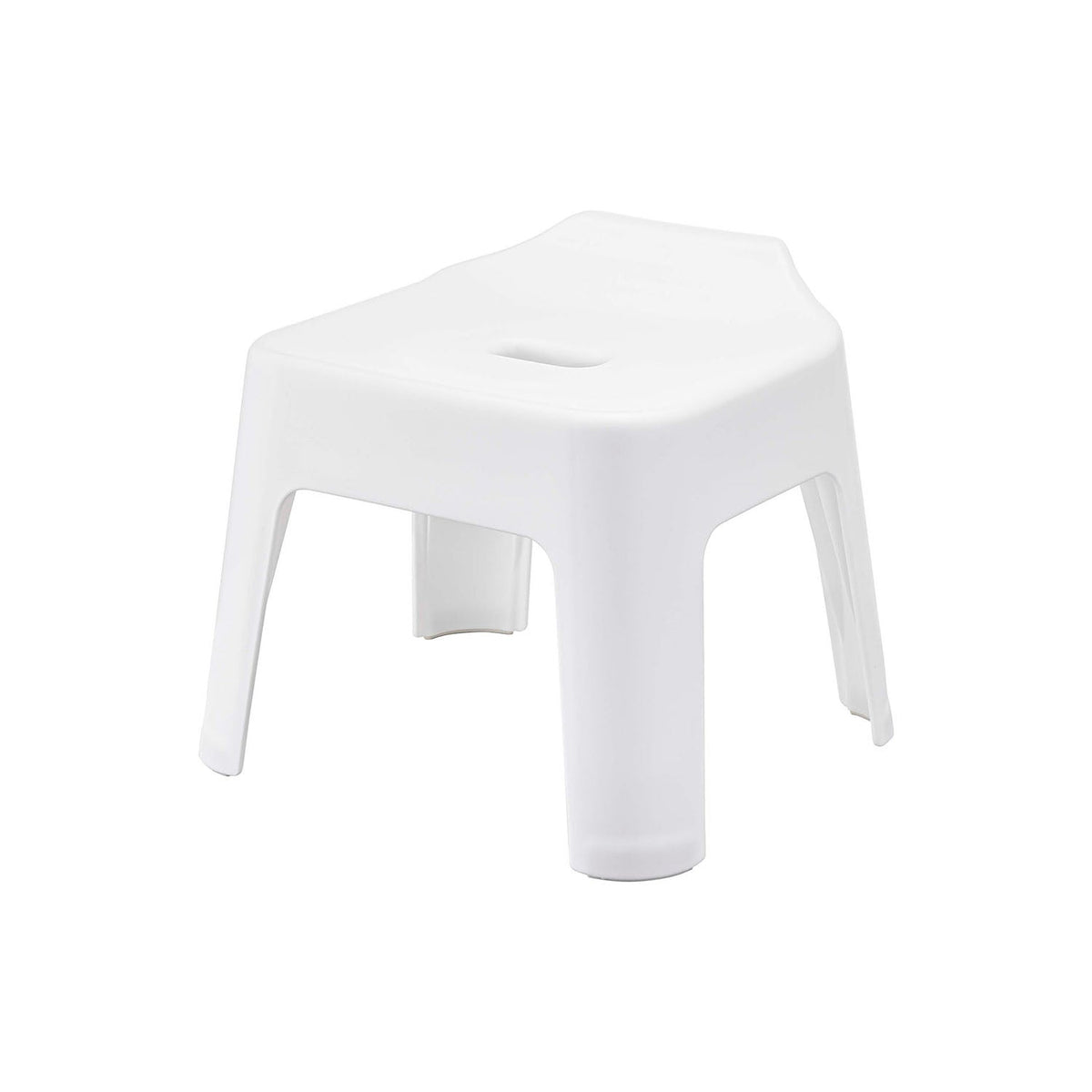 Yamazaki Tower Hang-Up Bath Stool, Bath Stool that Hangs on a Towel Bar or Shower Hook to Dry, Seat 25 cm High, Holds 100 kg, 34 x 32 x 29 cm with a 25 cm seat and 1000 g, White or Black