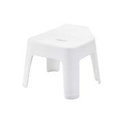 Yamazaki Tower Hang-Up Bath Stool, Bath Stool that Hangs on a Towel Bar or Shower Hook to Dry, Seat 25 cm High, Holds 100 kg, 34 x 32 x 29 cm with a 25 cm seat and 1000 g, White or Black