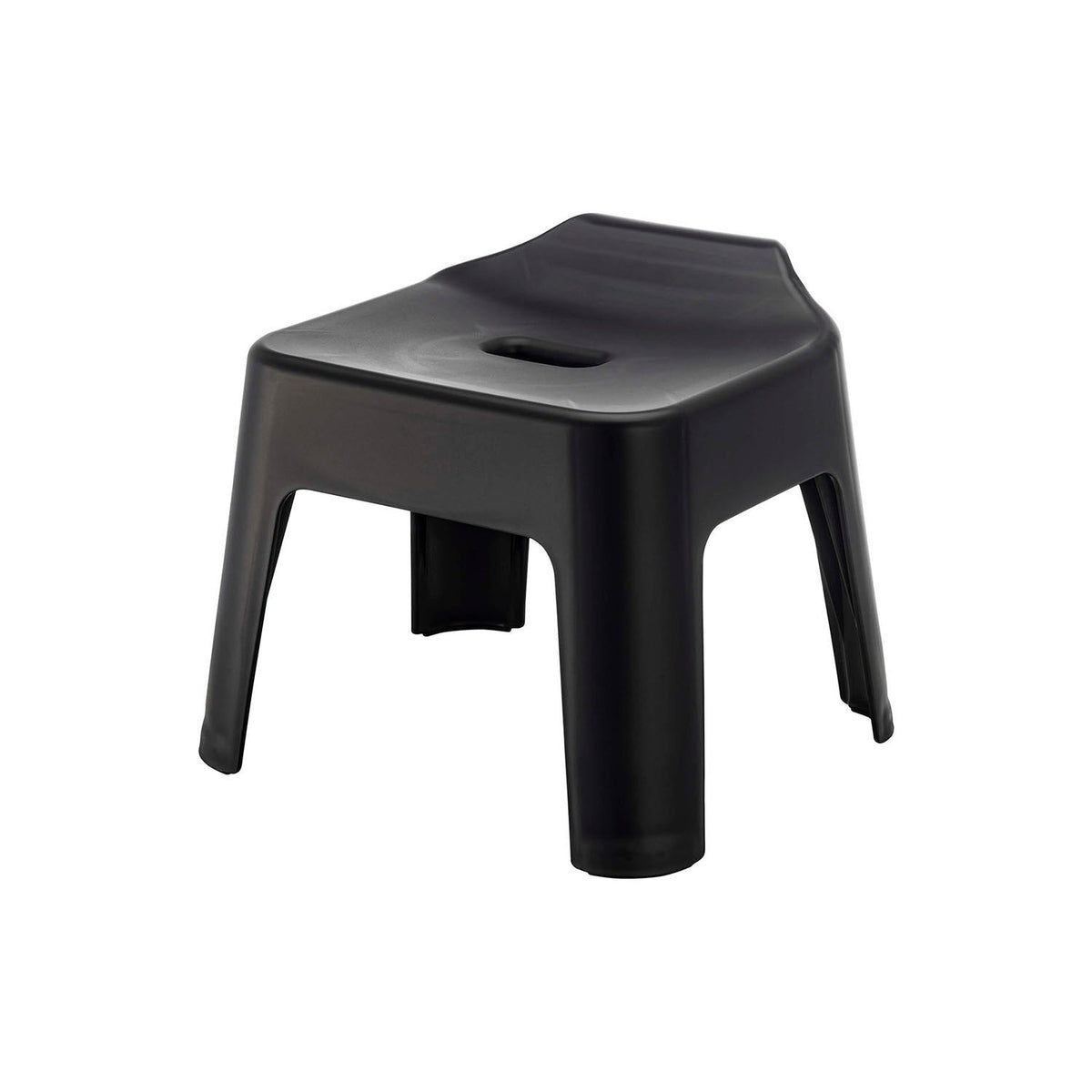 Yamazaki Tower Hang-Up Bath Stool, Bath Stool that Hangs on a Towel Bar or Shower Hook to Dry, Seat 25 cm High, Holds 100 kg, 34 x 32 x 29 cm with a 25 cm seat and 1000 g, White or Black