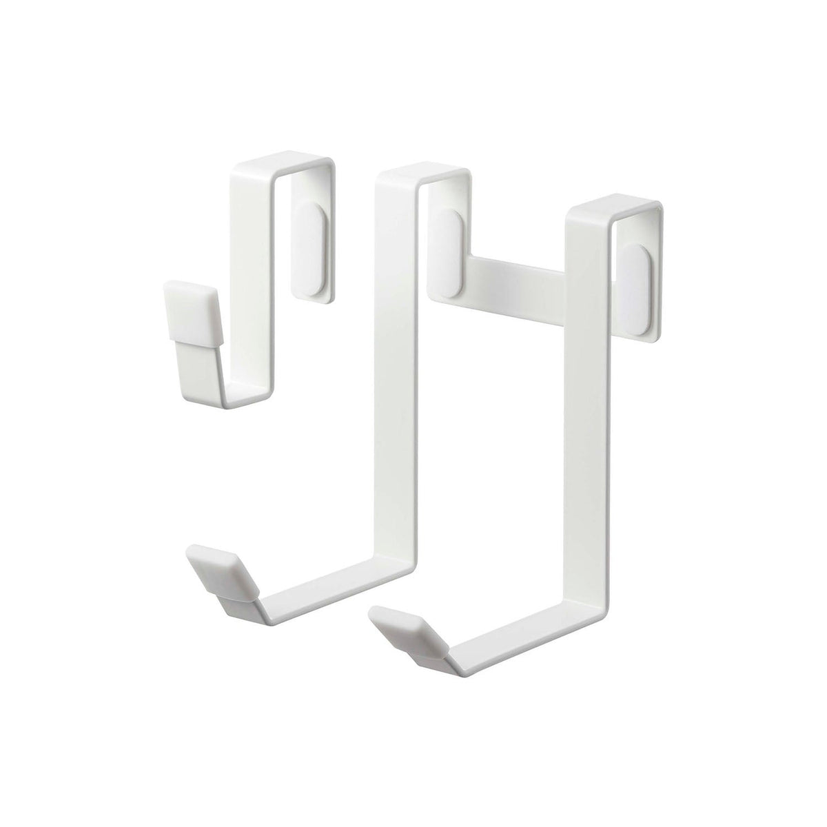 Yamazaki Tower Hair Dryer Hanger for Washroom Doors, Hanger That Hooks Over a Washroom Door to Hold a Hair Dryer Within Reach, Separate Cord Hook Goes Where You Want, Holds 1 kg, 8 x 11 x 11 cm and 1.5 x 5 x 6 cm and 180 g, White or Black