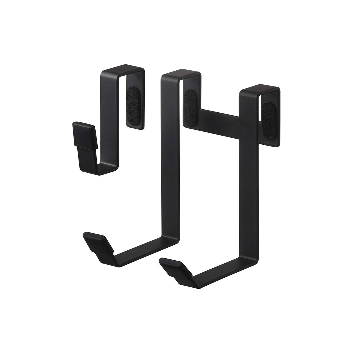 Yamazaki Tower Hair Dryer Hanger for Washroom Doors, Hanger That Hooks Over a Washroom Door to Hold a Hair Dryer Within Reach, Separate Cord Hook Goes Where You Want, Holds 1 kg, 8 x 11 x 11 cm and 1.5 x 5 x 6 cm and 180 g, White or Black