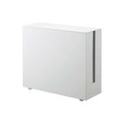 Yamazaki Tower Cable Storage Rack on Casters, Slim Rack on Casters That Stores Power Strips, Cords and a Modem Together and Hides the Cables, Holes in the Base Let Heat Escape, 5 kg on the Base, 15 x 40 x 34.5 cm and 4500 g, White or Black
