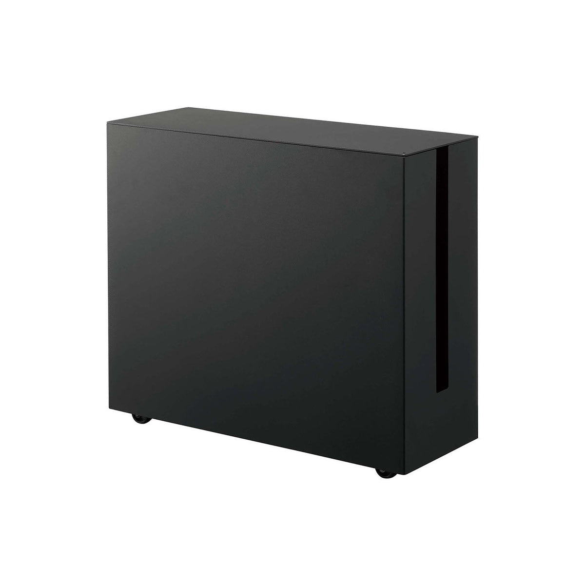 Yamazaki Tower Cable Storage Rack on Casters, Slim Rack on Casters That Stores Power Strips, Cords and a Modem Together and Hides the Cables, Holes in the Base Let Heat Escape, 5 kg on the Base, 15 x 40 x 34.5 cm and 4500 g, White or Black